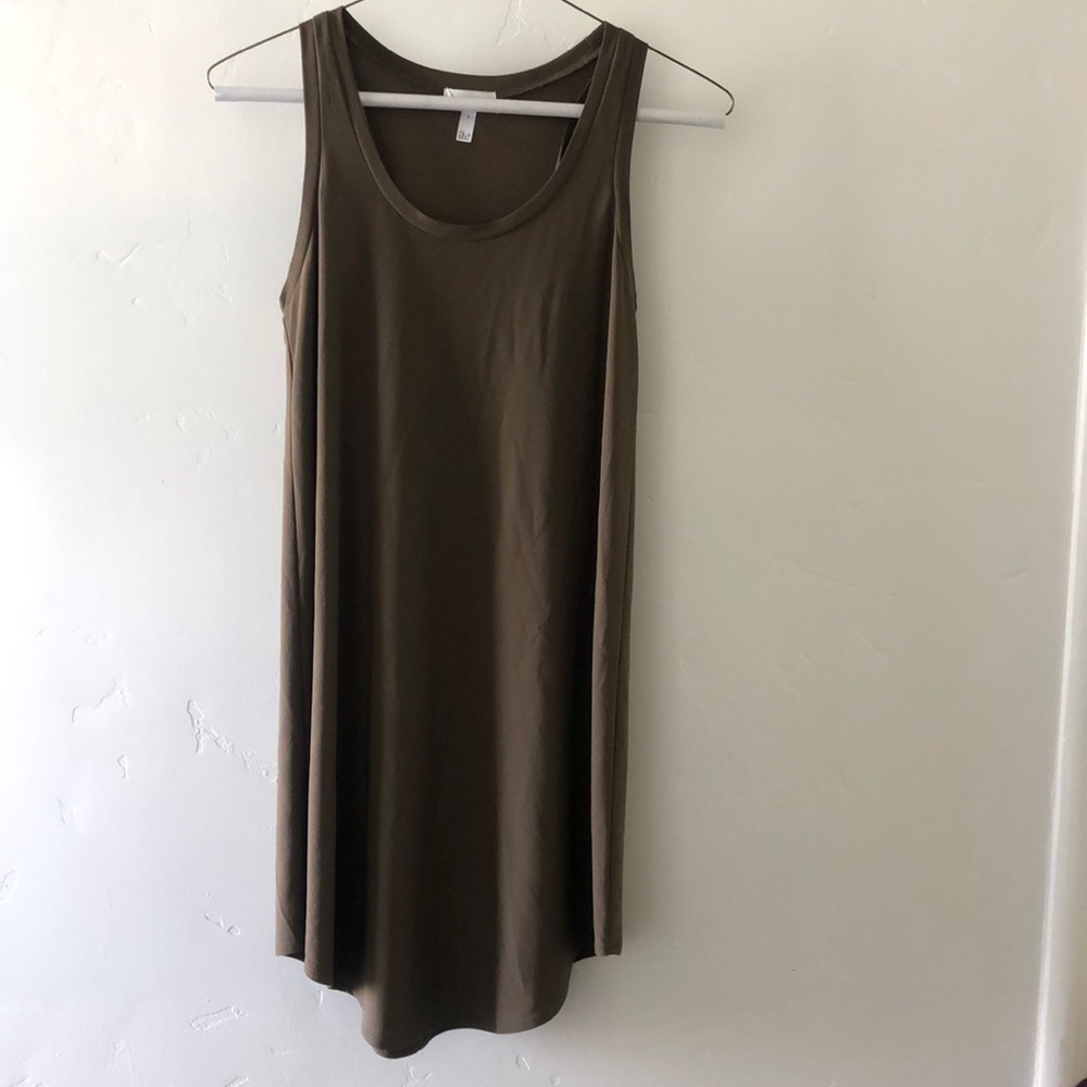 Leith Simple Olive Green Dress